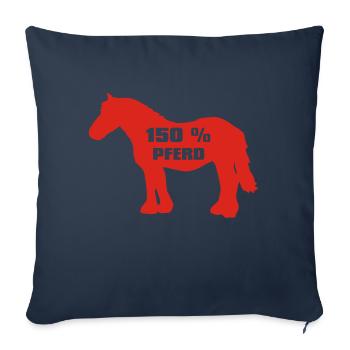 Cheval 150 pour cent - Cold Blood - Housse de coussin décorative 45 x 45 cm - bleu marine - Devant