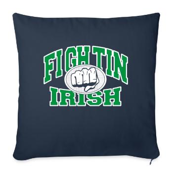 Fighting Irish - Sofa pillowcase 17,3'' x 17,3'' (45 x 45 cm) - navy - Front