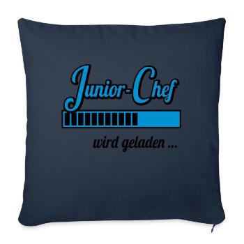 Junior chef Loading ... (pregnancy) - Sofa pillowcase 17,3'' x 17,3'' (45 x 45 cm) - navy - Front