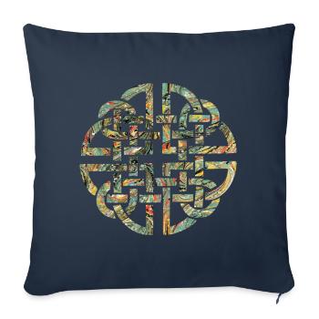 Celtic knot 8 e 200 - Sofa pillowcase 17,3'' x 17,3'' (45 x 45 cm) - navy - Front