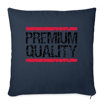 Cool Premium-Quality Logo-Design - Housse de coussin décorative 45 x 45 cm - bleu marine - Devant