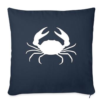 Krabben Kontrast - Sofakissenbezug 45 x 45 cm - Navy - Vorne
