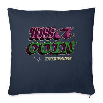 health informatics specialist clothing - Sofa pillowcase 17,3'' x 17,3'' (45 x 45 cm) - navy - Front