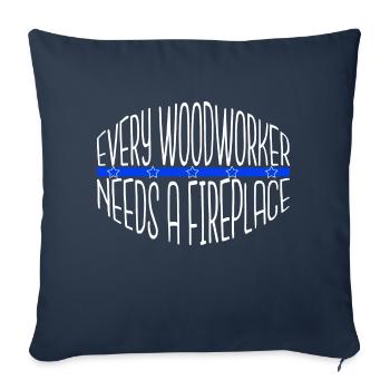 carpenter baby and toddler shirts - Sofa pillowcase 17,3'' x 17,3'' (45 x 45 cm) - navy - Front