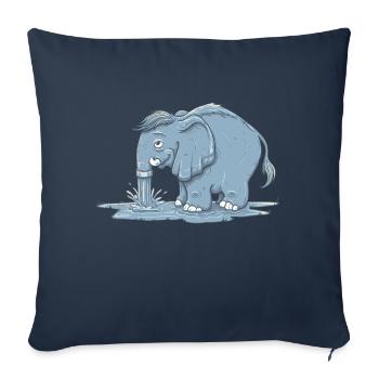 Pipo - Sofa pillowcase 17,3'' x 17,3'' (45 x 45 cm) - navy - Front