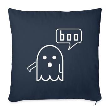 boo ghost - Sofa pillowcase 17,3'' x 17,3'' (45 x 45 cm) - navy - Front
