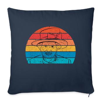 Queen Elizabeth II Retro Vintage Elizabeth 2 - Sofakissenbezug 45 x 45 cm - Navy - Vorne