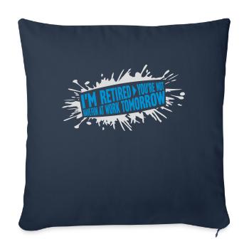 have fun at work - Sofakissenbezug 45 x 45 cm - Navy - Vorne