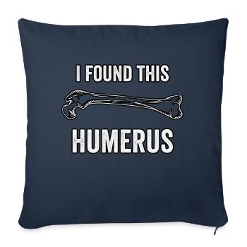 I found this humerus - Sofa pillowcase 17,3'' x 17,3'' (45 x 45 cm) - navy - Front