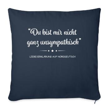 game show host Design for a texts design lover - Sofakissenbezug 45 x 45 cm - Navy - Vorne