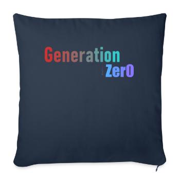 Generation 0 - Sofa pillowcase 17,3'' x 17,3'' (45 x 45 cm) - navy - Front