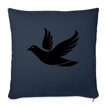 Fliegende Taube im Himmel - Illustration - Sofakissenbezug 45 x 45 cm - Navy - Vorne