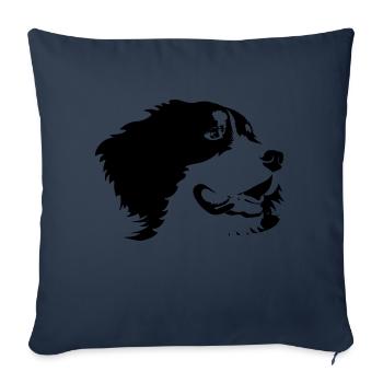Dog Hund - Sofakissenbezug 45 x 45 cm - Navy - Vorne
