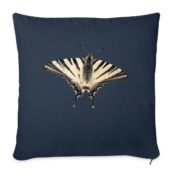 Papillon rare - Housse de coussin décorative 45 x 45 cm - bleu marine - Devant