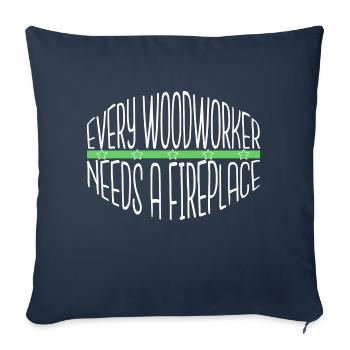 drôle citation contre-culture funky pride cool heureux - Housse de coussin décorative 45 x 45 cm - bleu marine - Devant