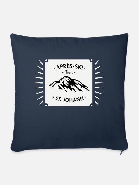 Après-Ski St. Johann - Sofa pillowcase 17,3'' x 17,3'' (45 x 45 cm) - navy