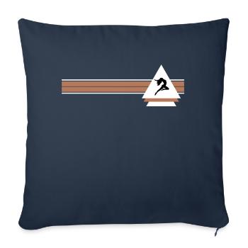 Danse Musique de danse - Housse de coussin décorative 45 x 45 cm - bleu marine - Devant