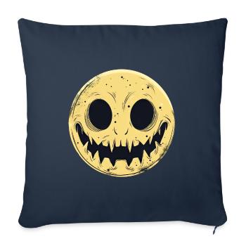 Moon Grin - Sofa pillowcase 17,3'' x 17,3'' (45 x 45 cm) - navy - Front