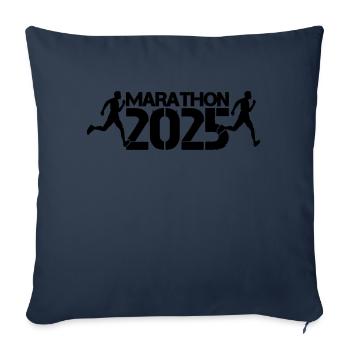 Marathon 2025 - Sofa pillowcase 17,3'' x 17,3'' (45 x 45 cm) - navy - Front