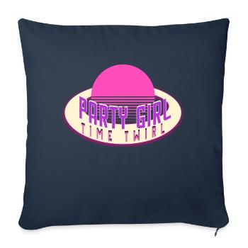 Dancing Queen Girl Retro Party Disco Music Dancer - Sofakissenbezug 45 x 45 cm - Navy - Vorne