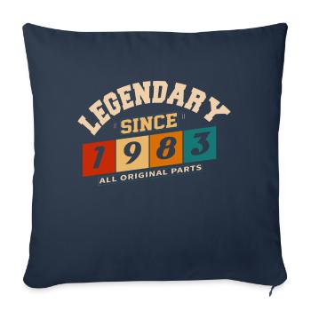 Legendär seit 1983 Vintage Retro Anniversary - Sofakissenbezug 45 x 45 cm - Navy - Vorne