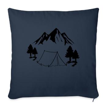 camping zelt - Sofakissenbezug 45 x 45 cm - Navy - Vorne