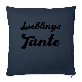 Favorite Aunt - Sofa pillowcase 17,3'' x 17,3'' (45 x 45 cm) - navy - Front