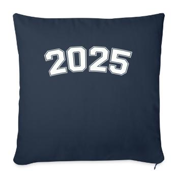 2025 - Sofakissenbezug 45 x 45 cm - Navy - Vorne