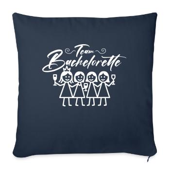 Bachelorette Team Girls - Housse de coussin décorative 45 x 45 cm - bleu marine - Devant