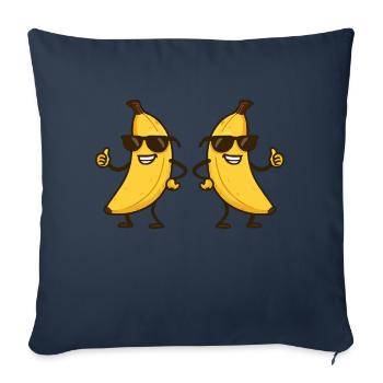 Babane Bande Dessinée Cool 2 - Housse de coussin décorative 45 x 45 cm - bleu marine - Devant