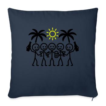 Holiday Team Party - Sofa pillowcase 17,3'' x 17,3'' (45 x 45 cm) - navy - Front