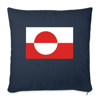 greenland - Sofa pillowcase 17,3'' x 17,3'' (45 x 45 cm) - navy - Front