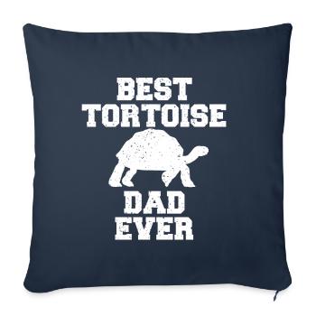 Best turtle dad ever - Sofa pillowcase 17,3'' x 17,3'' (45 x 45 cm) - navy - Front