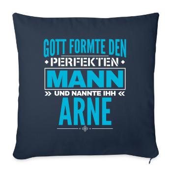 Arne Name Design - Sofakissenbezug 45 x 45 cm - Navy - Vorne