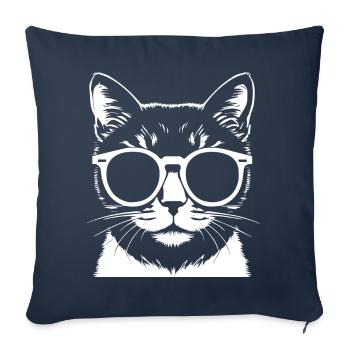 Cute Anime Girl Gothic Manga Fairytale Sunglasses - Sofa pillowcase 17,3'' x 17,3'' (45 x 45 cm) - navy - Front
