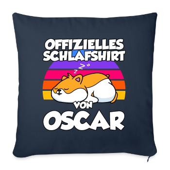 Offizielles Schlafshirt Von Oscar - Sofakissenbezug 45 x 45 cm - Navy - Vorne