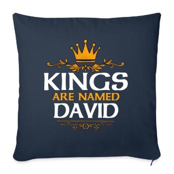 David - Sofa pillowcase 17,3'' x 17,3'' (45 x 45 cm) - navy - Front