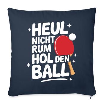 Table tennis Table tennis player - Sofa pillowcase 17,3'' x 17,3'' (45 x 45 cm) - navy - Front