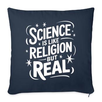 Atheismus Atheist Anti-Religion Agnostiker - Sofakissenbezug 45 x 45 cm - Navy - Vorne