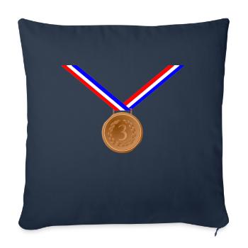 Bronzemedaille 3. - Sofakissenbezug 45 x 45 cm - Navy - Vorne