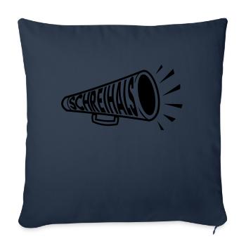 Schreihals Megaphone - Sofakissenbezug 45 x 45 cm - Navy - Vorne