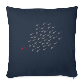 Gagnant - Housse de coussin décorative 45 x 45 cm - bleu marine - Devant