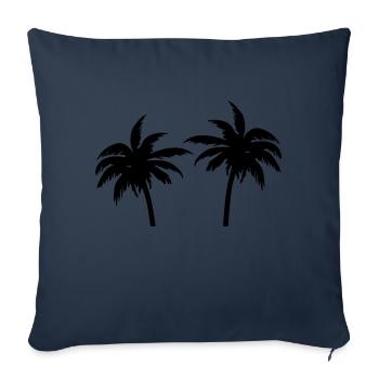 Palmen - Sofakissenbezug 45 x 45 cm - Navy - Vorne