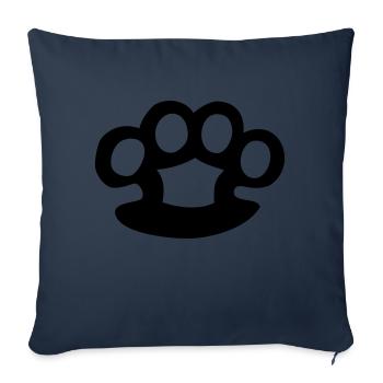 Schlagring - Sofakissenbezug 45 x 45 cm - Navy - Vorne