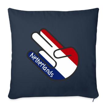 Shocker Netherlands gift - Sofa pillowcase 17,3'' x 17,3'' (45 x 45 cm) - navy - Front