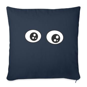Eyes of the eyesight object - Sofa pillowcase 17,3'' x 17,3'' (45 x 45 cm) - navy - Front