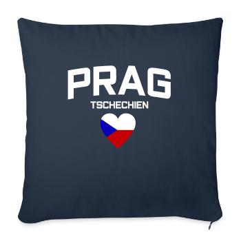 Prag Tschechien - Sofakissenbezug 45 x 45 cm - Navy - Vorne