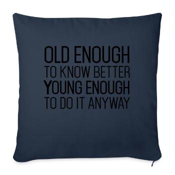 Best Birthday Shirt - Funny Quote - Sofa pillowcase 17,3'' x 17,3'' (45 x 45 cm) - navy - Front