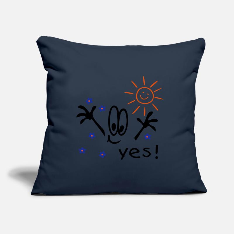 Summer, Sun, Holidays, Comics Sofa pillowcase 17,3'' x 17,3'' (45 x 45 cm)