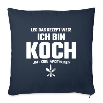 KOCH - Ich bin Koch - Sofakissenbezug 45 x 45 cm - Navy - Vorne